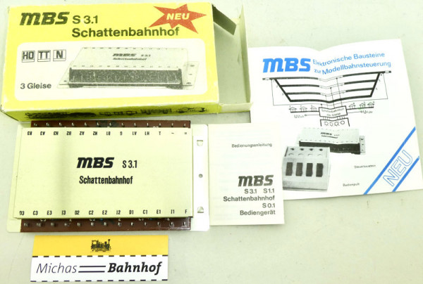 MBS S 3.1 Schattenbahnhof 3 Gleise H0 TT N OVP LB4 å