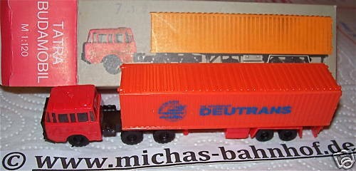 Deutrans TATRA Budamobil Containerauflieger TT 1/120 å