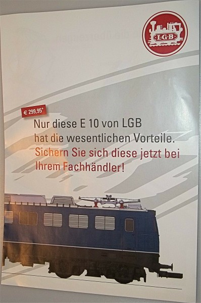E 10 von LGB Märklin Neuheitenprospekt Ankündigung Vorbestellung µ