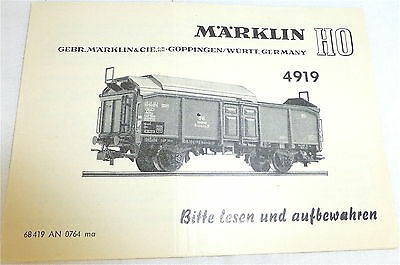 4919 Anleitung Märklin 68 419 AN 0764 ma